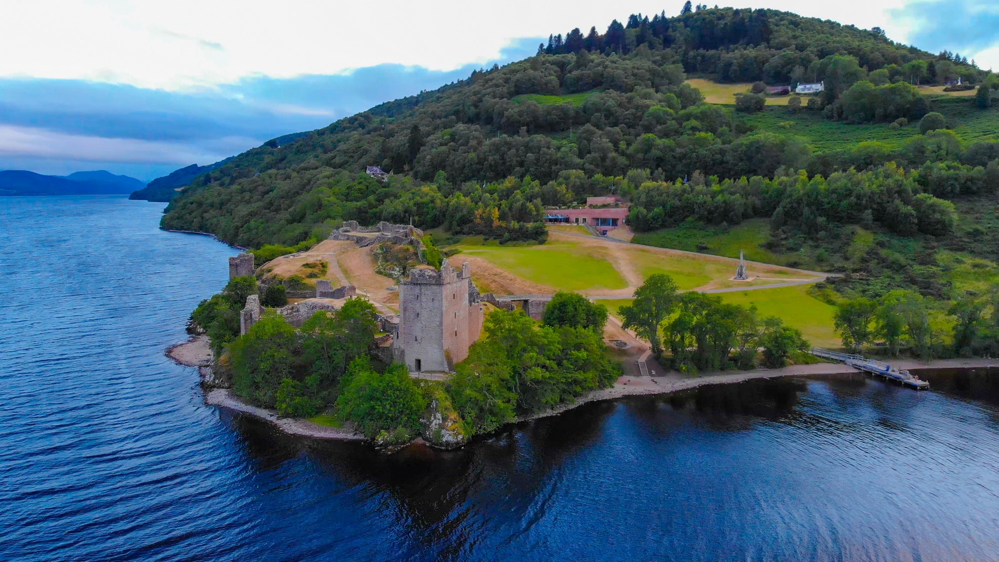 Urquhart Castle and Loch Ness - © 4kclips